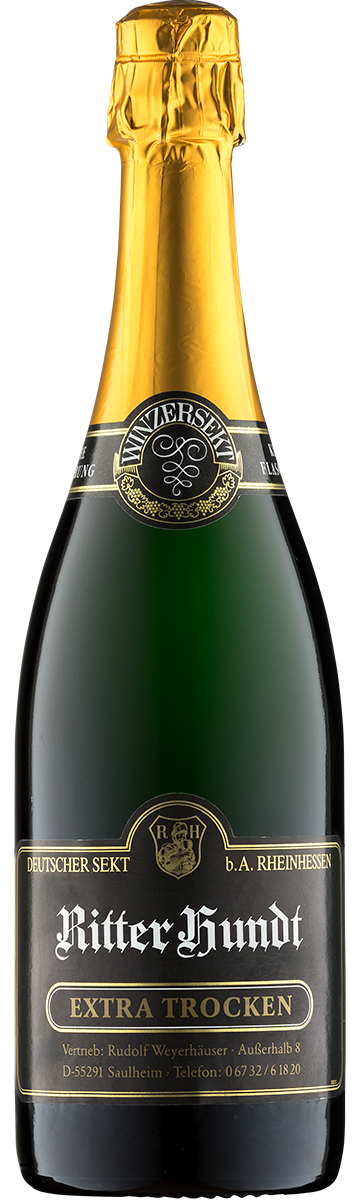 Sekt Faberrebe & Scheurebe Ritter Hundt extratrocken