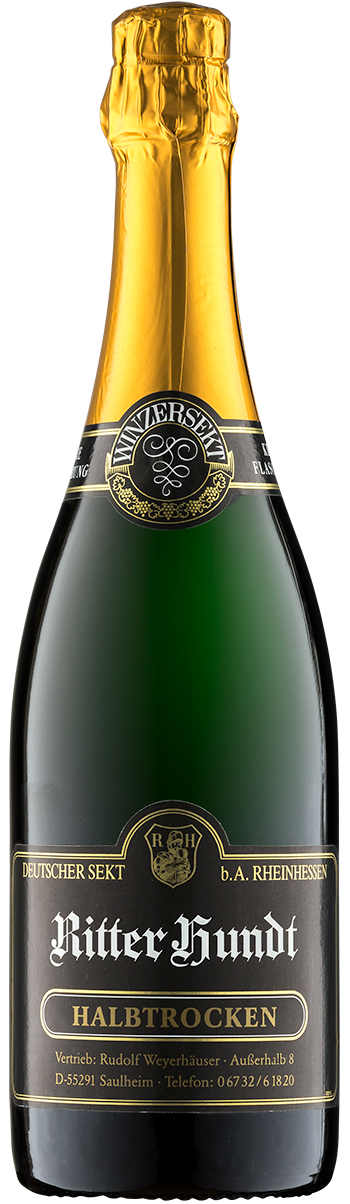 Sekt Faberrebe & Scheurebe Ritter Hundt halbtrocken